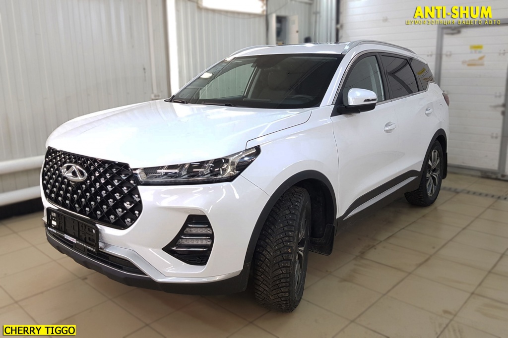 Chery tiggo 7 pro белый с черной крышей фото